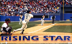 Jeff Bagwell "Rising Star" Houston Astros MLB Action Poster - Costacos Brothers 1992