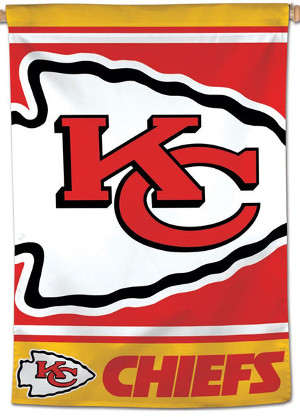Kansas City Chiefs Logo-Style Official NFL Team 28x40 Wall BANNER - Wincraft