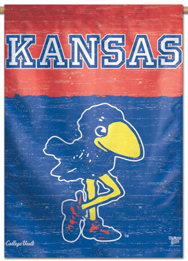 Kansas Jayhawks Retro-Century-Style College Vault Premium 28x40 Wall Banner - Wincraft