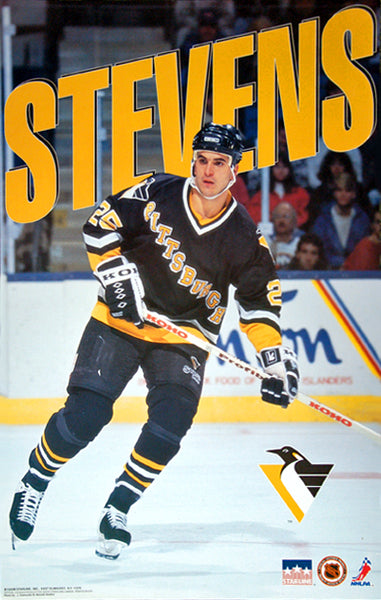 Kevin Stevens "Action" Pittsburgh Penguins NHL Hockey Action Poster - Starline1993