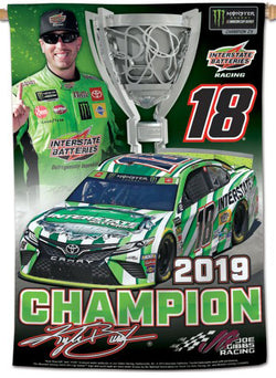 Kyle Busch 2019 NASCAR Cup Champion Commemorative 28x40 Vertical Banner - Wincraft