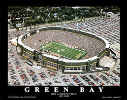 Green Bay Packers "Old Lambeau Field" (1996) Poster Print - Aerial Views