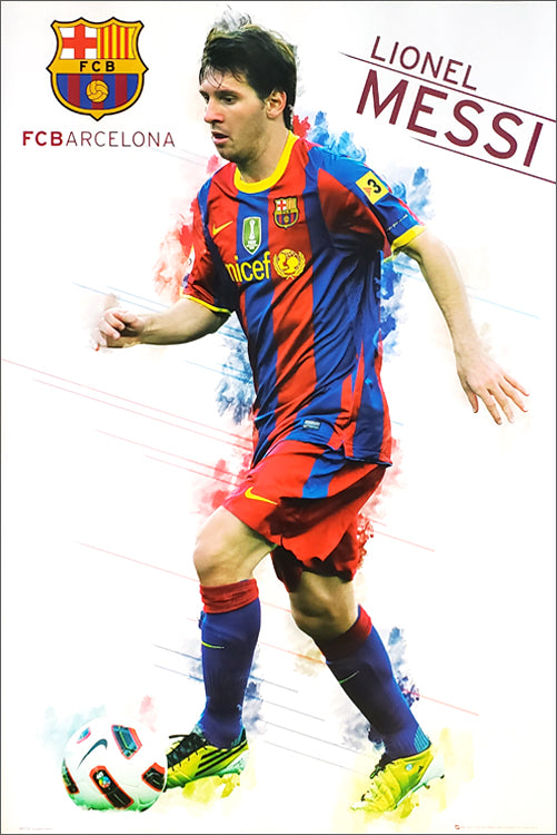 Lionel Messi 2008/2009 Barcelona Retro Shirt Art Board Print for