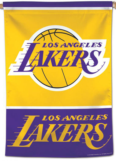 Los Angeles Lakers Official NBA Basketball Premium 28x40 Team Logo Wall Banner - Wincraft