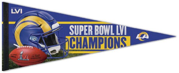 Los Angeles Rams Super Bowl LVI (2022) Champions Premium Felt Collector's Pennant - Wincraft