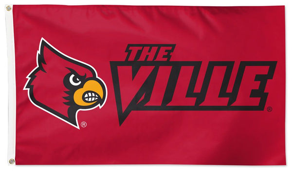 Louisville Cardinals "The Ville" Official NCAA Deluxe 3'x5' Team Logo Flag - Wincraft