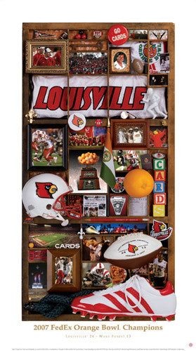 Louisville Football 2007 Orange Bowl Champs "Memories" - Smashgraphix