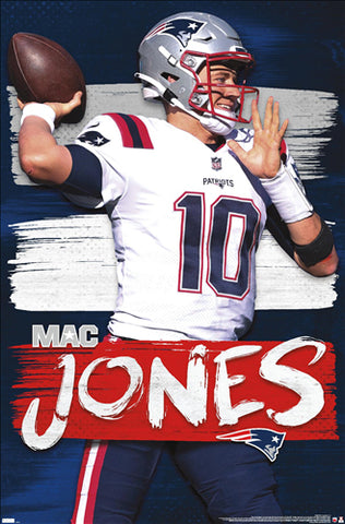 New England Patriots Mac Jones Highland Mint 13'' x 13'' Impact