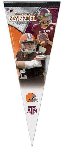 Johnny Manziel Texas A&M Aggies/Cleveland Browns Premium Felt Collector's Pennant - Wincraft