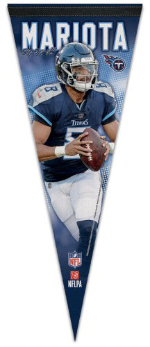 Marcus Mariota Signature Action Series Tennessee Titans NFL Football Premium Felt Pennant - Wincraft 2018