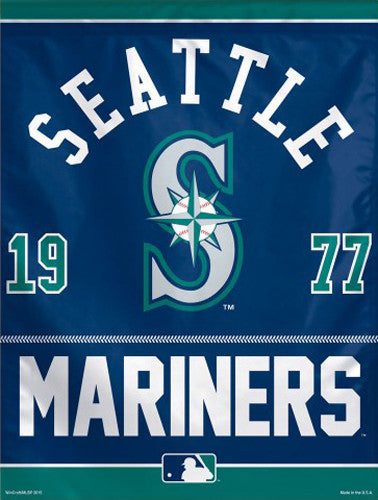 Seattle Mariners "1977" Premium MLB Collector's BANNER - Wincraft