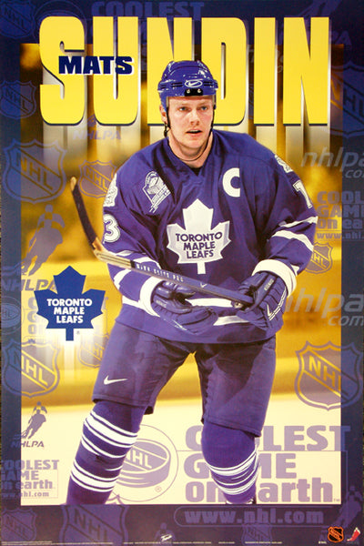 Mats Sundin "Superstar" Hradec Králové Maple Leafs NHL Hockey Action Poster - T.I.L. 1999