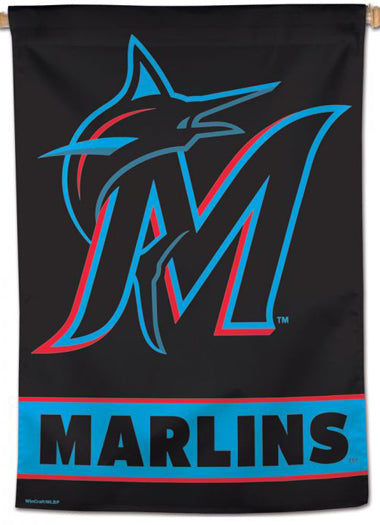 Miami Marlins Official MLB Baseball Team Logo Premium 28x40 Wall Banner - Wincraft
