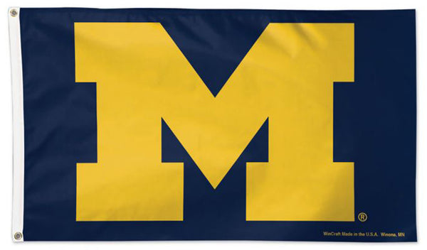 Michigan Wolverines "Big-M" Official NCAA Deluxe 3'x5' Team Logo Flag - Wincraft