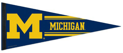 University of Michigan Wolverines Official NCAA Team Logo Premium Felt Collector's Pennant - Wincraft