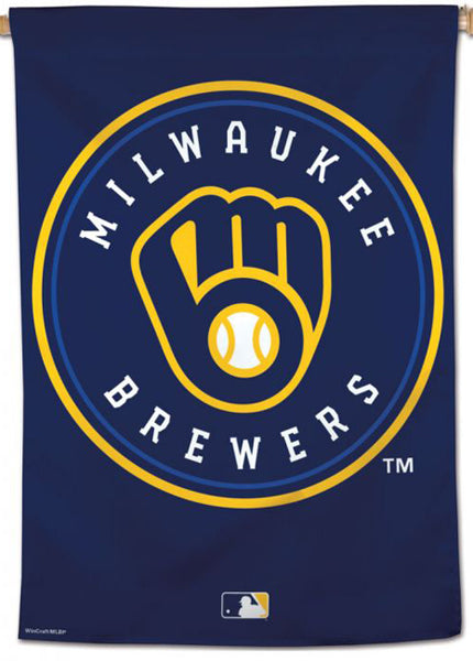 Milwaukee Brewers Official MLB Team Logo Premium 28x40 Wall Banner - Wincraft