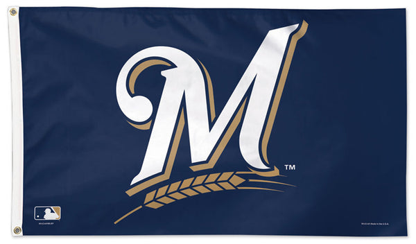 Milwaukee Brewers Official MLB Baseball DELUXE 3'x5' Team Flag - Wincraft