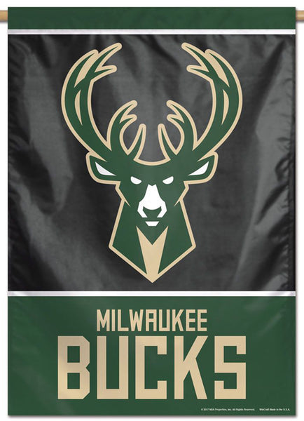 Milwaukee Bucks Official NBA Basketball Premium 28x40 Team Logo Wall Banner - Wincraft