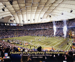 Minnesota Vikings Metrodome Gameday "Home of the Vikings Since 1982" Premium Poster Print - Photofile