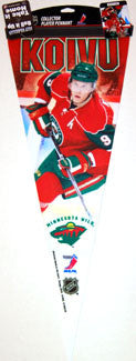 Mikko Koivu "Superstar" Minnesota Wild Premium Felt Pennant (L.E. /2,009) - Wincraft