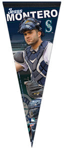 Jesus Montero "Backstop" Premium MLB Felt Collector's Pennant (2012) - Wincraft