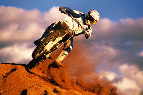 Dirt Bike Motorcycle Racing "Superstar" Action Poster - Eurographics