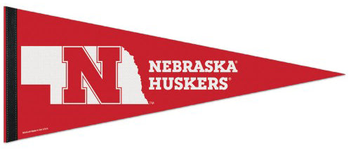 Nebraska Huskers Official NCAA Sports Team Logo Premium Felt Pennant - Wincraft