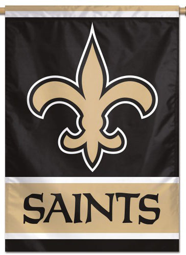 New Orleans Saints Official NFL Team Logo and Script Style Team Wall BANNER - Wincraft