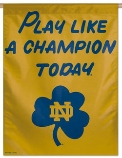 Notre Dame Fighting Irish "Play Like a Champion" Premium Wall Banner Flag - Wincraft