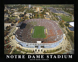 Notre Dame Stadium "From Above" Premium Poster Print - Aerial Views