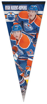 Ryan Nugent-Hopkins "Big-Time" Edmonton Oilers Extra-Large Premium Felt Pennant - Wincraft