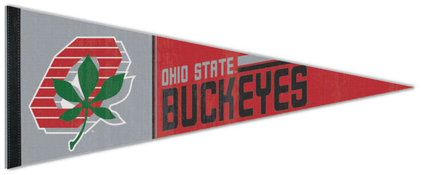 Ohio State Buckeyes Buckeye-Leaf-Retro-Style NCAA Premium Felt Collector's Pennant - Wincraft