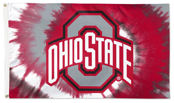 Ohio State Buckeyes Tie-Dye-Style Official NCAA Team Logo Deluxe-Edition 3'x5' Flag - Wincraft
