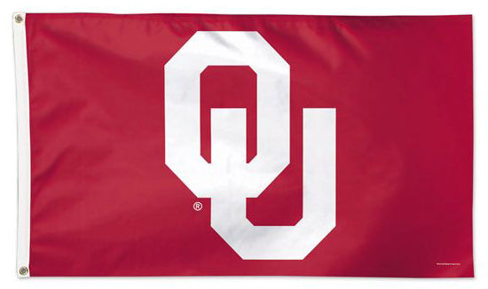 Oklahoma Sooners Official NCAA OU Team Logo Deluxe-Edition 3'x5' Flag - Wincraft