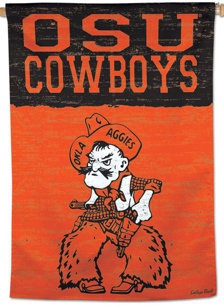 Oklahoma State Cowboys NCAA College Vault Series 1950s-Style Official NCAA Premium 28x40 Wall Banner - Wincraft