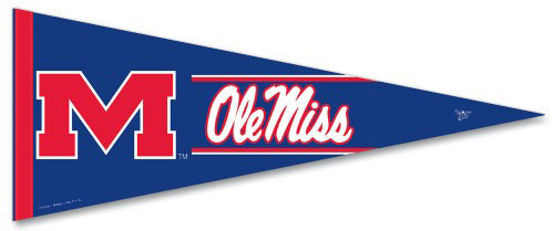 Ole Miss Rebels University of Mississippi Official NCAA Premium Felt Collector's Pennant - Wincraft