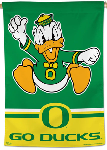 Oregon Ducks "Fightin' Donald Duck" Official NCAA/Disney Team NCAA Premium 28x40 Wall Banner - Wincraft