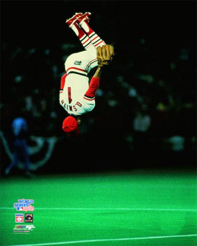 Ozzie Smith "Head Over Heels" 1985 World Series Premium Poster Print - Photofile