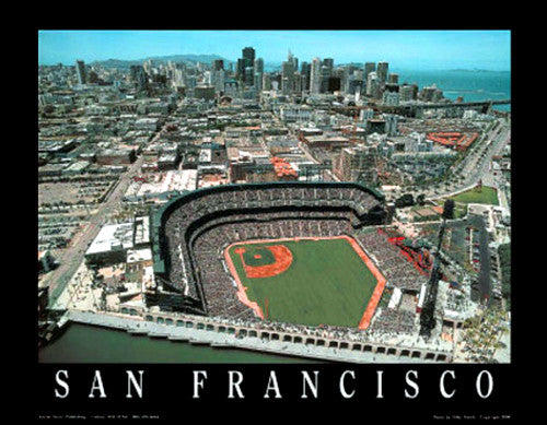 San Francisco Giants AT&T Park "From Above" Poster Print - Aerial Views