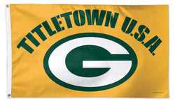 Green Bay Packers "Titletown USA" Official NFL Football DELUXE 3'x5' Flag - Wincraft