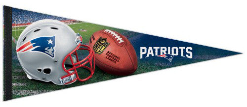 New England Patriots NFL Football Official Helmet-Style Premium Felt Pennant - Wincraft