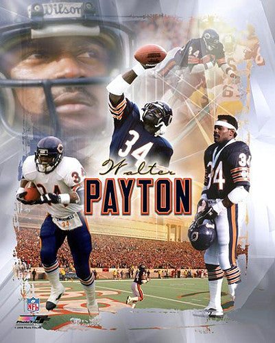Walter Payton "Legend" Chicago Bears Premium Poster Print - Photofile