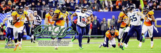 Percy Harvin "The Return" (Super Bowl XLVIII) Premium Photoramic Poster Print - Photofile