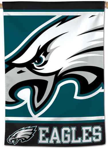 Philadelphia Eagles Logo-Style Official NFL Team 28x40 Wall BANNER - Wincraft