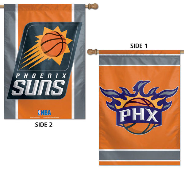 Phoenix Suns Official NBA Basketball Team Logos 2-Sided 28x40 Wall BANNER - Wincraft