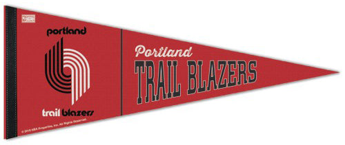 Portland Trail Blazers Retro-1970s/80s-Style NBA Basketball Premium Felt Pennant - Wincraft