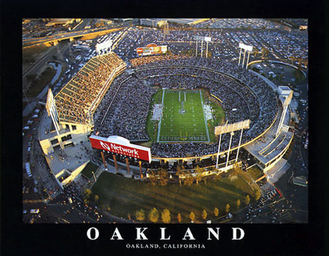 Oakland Raiders History limited edition canvas giclee print featuring the  Raiders