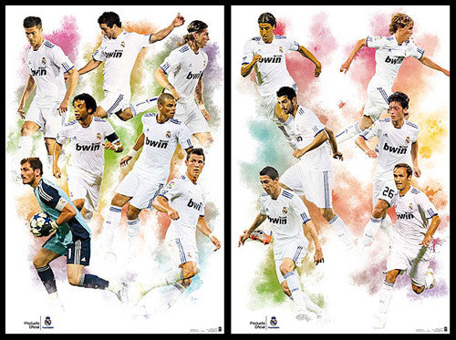 Real Madrid "Superstars Trece" 2010/11 2-Poster Combo - G.E.