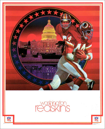 Washington Redskins NFL Theme Art Poster by Chuck Ren - DAMAC1979-83