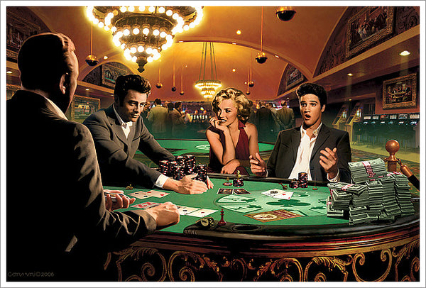 Legends Poker Fantasy "Royal Flush" Poster Print by Chris Consani - Jadei Graphics